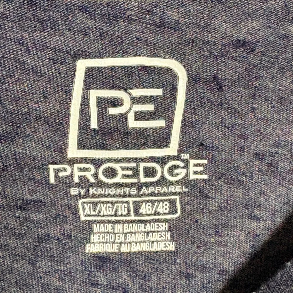 ProEdge Notre Dame Fightin Irish Mens XL Colorblock T-Shirt Navy Gray NCAA‎ Tee